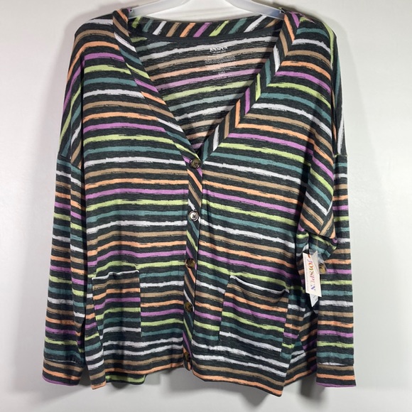 Joyspun Soft Long Sleeve Light Weight Two Pocket Jacket Size 2X New With Tags - Picture 1 of 9